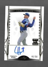 2022 LEAF TRINITY BASEBALL CADE HORTON GOLD FOIL SPECTRUM AUTOGRAPH AUTO /50 RC