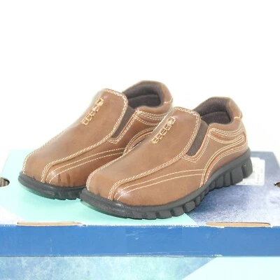 ARIZONA Niños Pequeños RANDALL Zapatos de Vestir Talla 11 M Marrón Imitación Cuero NUEVO Foto 1 de 4