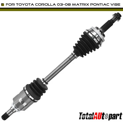 Conjunto de eje CV para Pontiac Vibe Toyota Matrix 2003-2006 L4 1,8 L delantero lado derecho Foto 1 de 4