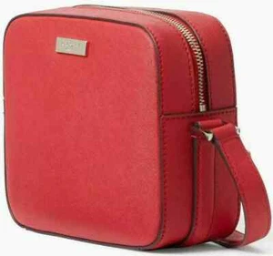 Kate Spade Crossbody Cammie Red Hot Chili Leather Bag WKRU2039 Soft Saffiano - Picture 1 of 9