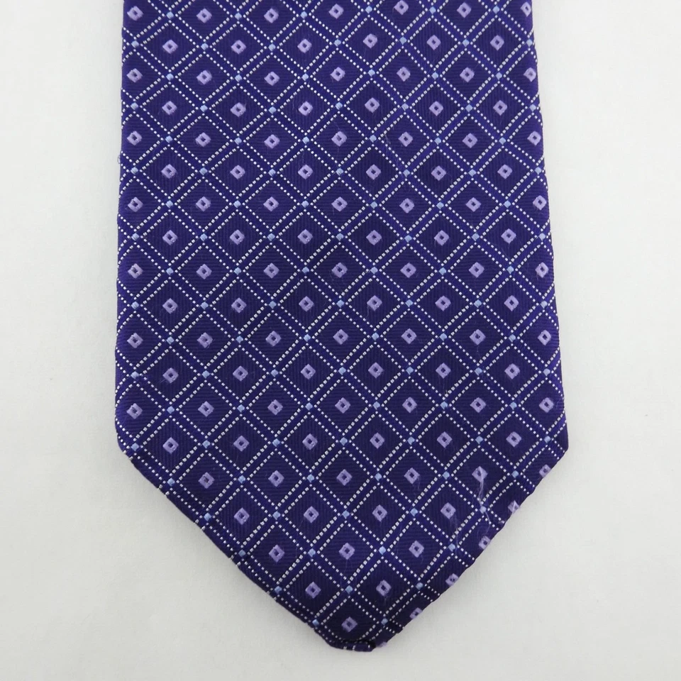 Mark Nordstom Tie Purple Geometric Silk Necktie  Men's Classic - Image 1 of 4
