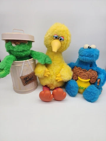 1986 Sesame Street Story Magic Big Bird Cookie Monster and Oscar Lot Not Tested Cover
