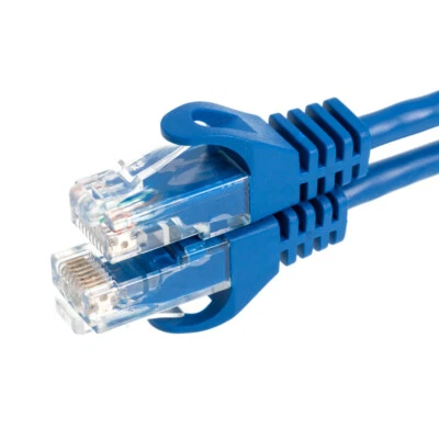 CAT6 Network Patch Cable RJ-45 Ethernet Cord LAN Internet Blue 25FT - 200FT LOT - Image 1 of 4