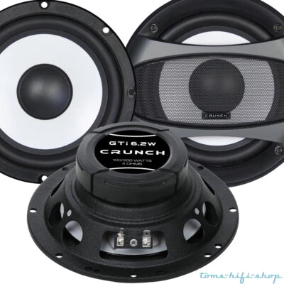 Crunch GTI6.2W 16,5cm 165mm Kicker Tiefton Mittelton Lautsprecher Set Auto 200 W - Bild 1 von 3