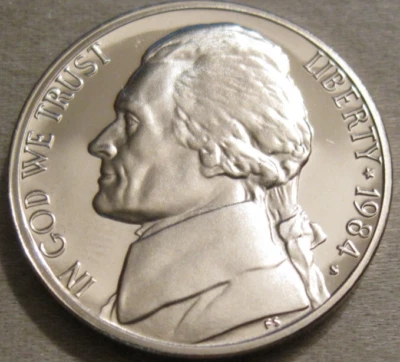 SELLING AS SHOWN - 1984 S PROOF JEFFERSON NICKEL *** FROM PROOF SET *** 556 - Image 1 of 4