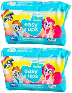 PAMPERS Easy Ups Training Underwear 5T/6T, 41+ lb 15 Ct each Lot of 2=30 Pampers - Picture 1 of 4