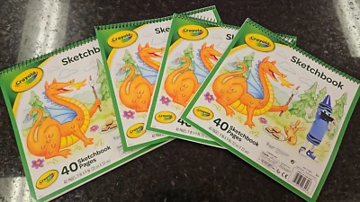4Pack Crayola Sketchbook 9" X 9"(22cm×22cm) 40 Sketchbook - Image 1 of 3