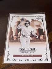 2013 Leaf National Convention Pete Rose Reds VIP Promo card #N-PR1 Nrmt