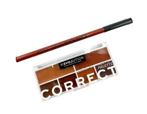 Makeup Revolution Relove Correct Me Palette Warm + Kohl Eyeliner Orange - Picture 1 of 9