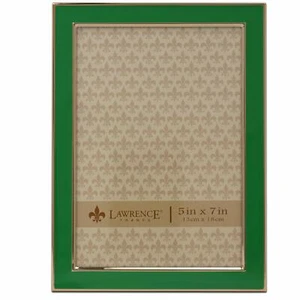Lawrence 5x7 Emerald Green & Gold Picture Frame (Same Shipping Any Qty) - Picture 1 of 4