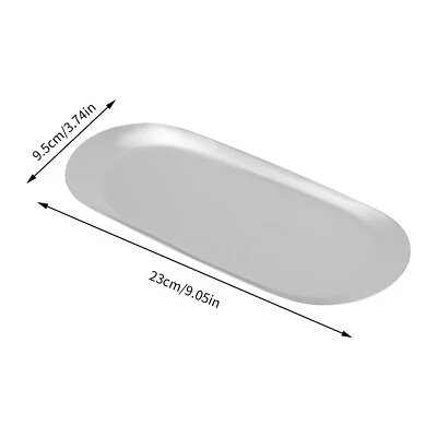 2x Badezimmer Tablett Dekotablett Stahl Ablageschale Rechteckig Klein DE - Bild 1 von 4