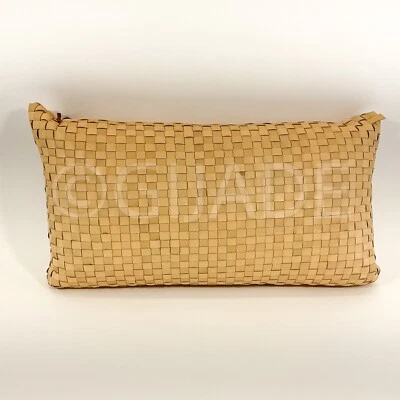 Elie Tahari Home Leather 24" x 13"  Luxury Decorative Feather Pillow - Image 1 of 4