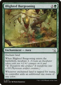 x4 Blighted Burgeoning MOM MTG 0177 COMMON M/NM 4x - Picture 1 of 1