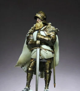 Kit Modelo Caballero Antiguo 1/24 75mm Kits de Resina Sin Pintar Kit de Garaje Estatua GK - Imagen 1 de 2