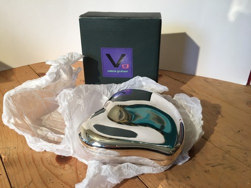 CHROME HEARTS Portagioie portagioie Valerie Graham metallo cromato a forma di cuore