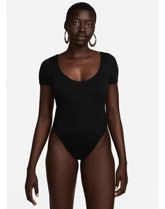 Nike Nike Sportswear Chill Knit Sweater Body Suit  Black FN4692-010 Size Medium - Picture 1 of 4