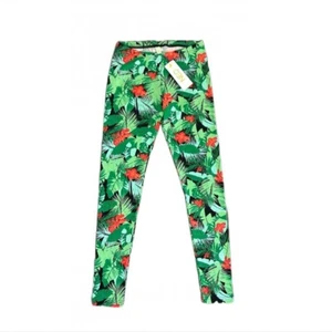 Adidas Neo Label Tropical leggings donna floreali verde taglia small nuovi con etichetta - Foto 1 di 7