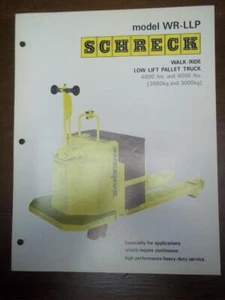 Shreck Truck Brochure~WR-LLP Walk-Ride Low Lift Pallet Truck - Bild 1 von 1