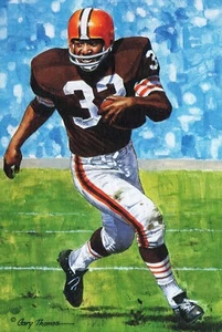 JIM BROWN GOAL LINE ART CARD #6 NM-MT 3708/5000 - Picture 1 of 2