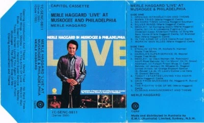 Merle Haggard 'Live' At Muskogee - Merle Haggard (No Date Australia) - Image 1 of 3