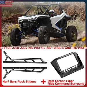 Barra Nerf lateral y fibra de carbono real Ride Command Surround para 20-24 RZR PRO XP/PRO R - Imagen 1 de 24