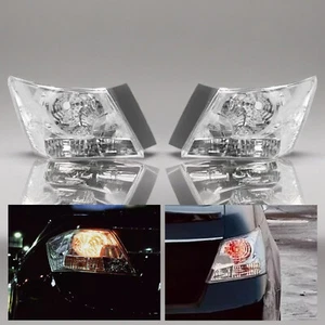Crystal Clear Lens Brake Tail Light Turn Signal Cover For 08-12 Accord Sedan o - Picture 1 of 12