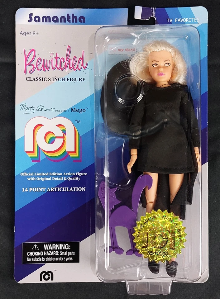 Samantha Bewitched Mego Classic 8 Inch Action Figure Limited Marty Abrams 2018