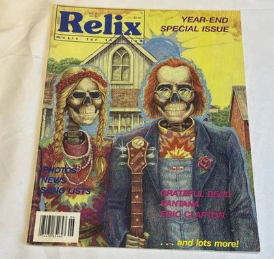 RELIX Magazine Year End Special Issue Vol. 15 No. 6 Cover Grateful Dead skeleton - Image 1 of 4