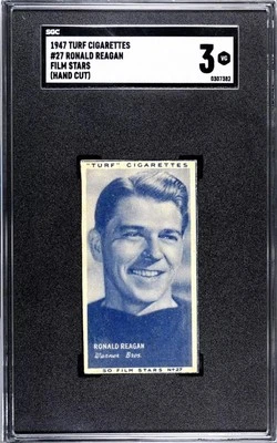 RONALD REAGAN 1947 Turf Cigarettes #27 Film Stars SGC 3 - Image 1 of 3