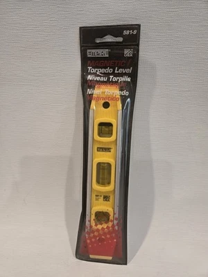 EMPIRE MAGNETIC TORPEDO LEVEL 581-9 W/SLEEVE MADE IN USA  - Image 1 of 4