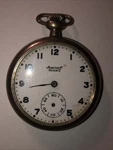 Ingersol Reliance Pocket Watch For Parts Or Repair No Hands No Crystal - Picture 1 of 4