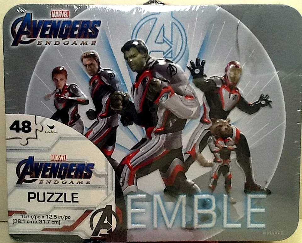 Marvel Avengers Endgame Metal Tin Box 48 pc 15" X 12.5" Spin Master Puzzle - Image 1 of 1