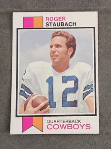 1973 Topps #475 Roger Staubach - Set Break - Dallas Cowboys - Foto 1 di 2