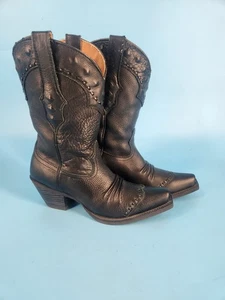 Ariat Womens Black Leather 10001367(21285) Wide Calf Western Heeled Boot Sz 5.5B - Picture 1 of 9