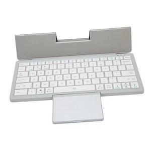 Silver Tablet Keyboard Cases With Trackpad Detachable Simultaneous Opera-tio NEW - Afbeelding 1 van 12