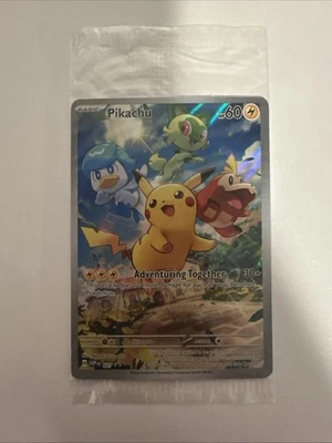 Pikachu 027 Sv: Scarlet & Violet Promo Cards Holo-SEALED - Image 1 of 4