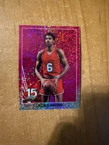 2025 Leaf National Convention - Julius Erving - 1990 Pink Sparkle Promo 7/8 - Picture 1 of 2