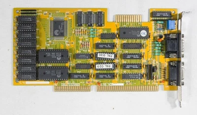Vintage Quantra Oak OTI037C VGA EGA graphics adapter 16 bit ISA tested ISA715 - Image 1 of 3