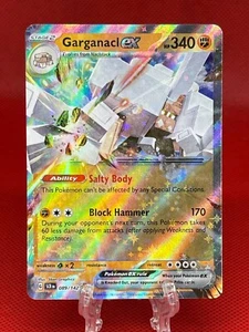 Juego de cartas coleccionables Pokémon Garganacl EX 089/142 corona estelar doble raro inglés 2024 casi nuevo - Imagen 1 de 2
