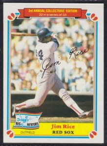 1983 Topps Drake's Big Hitters #22 Jim Rice Boston Red Sox