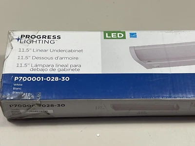 Gabinete bajo Progress Lighting P700001-028-30 Hide-a-Lite V 11,5 pulgadas blanco Foto 1 de 4