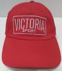 Cappello/Berretto Strapback Rosso Victoria's Sport Nuovo Con Etichette ~ Taglia Unica Regolabile!! - Foto 1 di 4