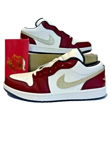 Nike Air Jordan 1 Low SE 'Anno del Drago' MAI INDOSSATE. Taglia UK 9,5 NUOVO - Foto 1 di 10