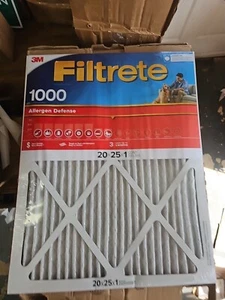 (4)  3M Filtrete 9803-4  Red 20" X 25 " X 1"Micro Allergen Furnace Air Filters - Picture 1 of 8
