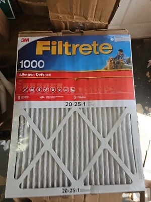 (4)  3M Filtrete 9803-4  Red 20" X 25 " X 1"Micro Allergen Furnace Air Filters - Image 1 of 4