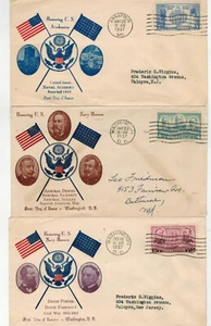 1937 ARMY NAVY SERIES SET OF 5 NAVY BY J W CLIFFORD INC ANNAPOLIS NAVAL ACADEMY - Picture 1 of 2