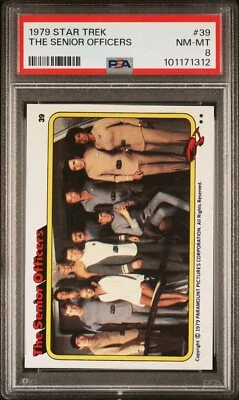1979 TOPPS STAR TREK THE SENIOR OFFICERS #39 TRADING CARD | PSA 8 NM-MT POP 6 - Image 1 of 4