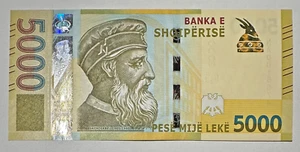 ALBANIA - PICK 80 - 5000 LEKE - 2017 - GEM UNC - Picture 1 of 2