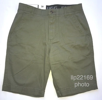 PLUGG CLOTHING Men's Shorts (SIZE 30) Flex Waist Flat Front OLIVE GREEN New Tag! - Image 1 of 4