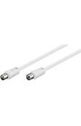 Goobay 11510 Antenna Cable ( 70 dB), Double Shielded, 1.5m White
